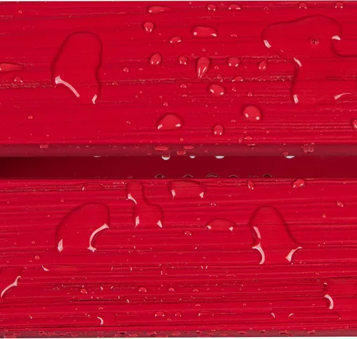 Miniatura 6 de Shine Company Providence - Mesa auxiliar rectangular de madera maciza, mesa de patio Adirondack para exteriores, color rojo chile Rojo (Chili Red)