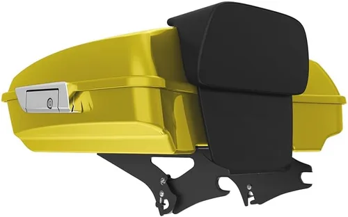 Miniatura 54 de King Tour Pack para Harley Alpine Green, cierre de paquete turístico, portaequipajes superior, soporte de montaje negro, placa de metal para Harley