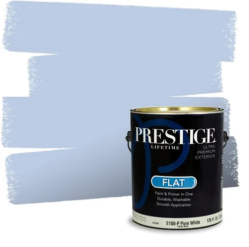 Miniatura 804 de Pintura Exterior + imprimación PRESTIGE, todo-en-uno, 1 galón, acabado mate, color comparable al Valspar* Royal Gray* VS151-Gris real