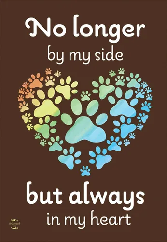 Miniatura 20 de Briarwood Lane Rainbow Pawprints - Bandera de bienvenida para jardín, perros, gatos y mascotas, 12.5 x 18 pulgadas