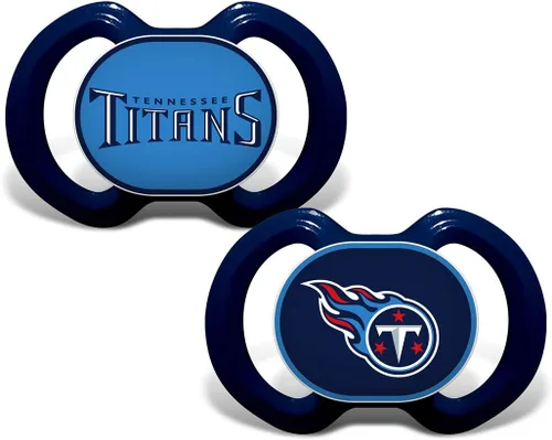 BabyFanatic - Chupete de 2 unidades, NFL Tennessee Titans, equipo oficial de la liga