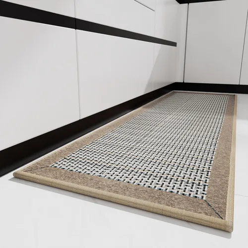 Miniatura 15 de PADOOR Tapetes de cocina para piso, alfombras de cocina antideslizantes, lavables, medio círculo, alfombra para fregadero de cocina, alfombra