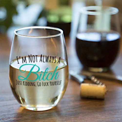 Miniatura 6 de Divertida copa de vino para mujeres y hombres, regalos para mujeres, bonita copa de vino sin tallo, divertidos vasos de Navidad para cumpleaños