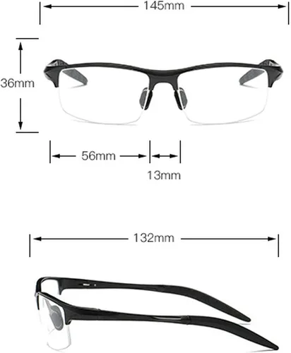 Miniatura 7 de Lentes de lectura multifocales de magnesio de aluminio para hombre, presbicia, hipermetropía, gafas bifocales, sol fotocromáticas, NX