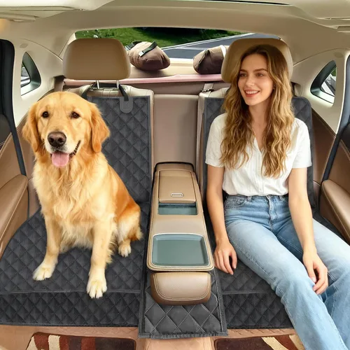 Miniatura 3 de Funda de asiento de automóvil para perro, funda para asiento trasero, funda de mascota para perros, impermeable, protector de asiento de automóvil