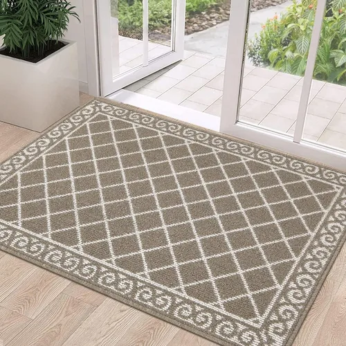 Miniatura 9 de HEBE Alfombra para Puerta Interior 20''x32'' Alfombras de Bienvenida Antideslizantes para Puerta Principal Alfombras Lavables para Zapatos Atrapa