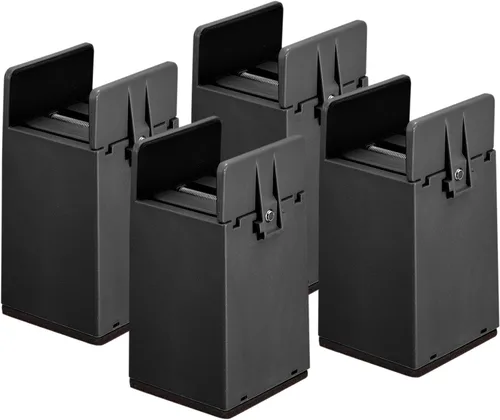 Miniatura 8 de uxcell Elevadores de cama de 2 pulgadas con abrazadera de tornillo ajustable, 4 elevadores de muebles para cama, escritorio, sofá, mesa, apto