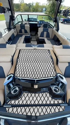 Miniatura 109 de Suelo de Barco de Espuma EVA Cubierta Marina Antideslizante Autoadhesivo para Lancha Motora Barco de Pesca RV Yate Kayak Piscina gris oscuro y azul.