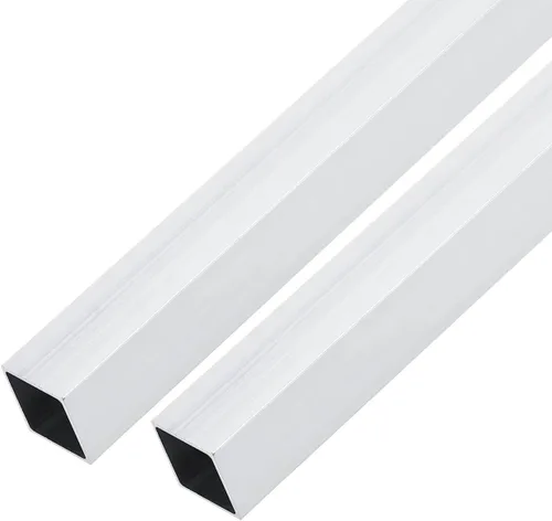 Miniatura 14 de METALLIXITY Tubo cuadrado de aluminio (1.575 in x 1.575 in x 0.039 in x 7.874 in) 2 piezas, tubo de aluminio 6063 - para muebles del hogar