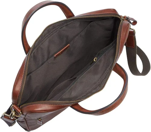 Miniatura 3 de Fossil Billetera plegable de cuero Quinn para hombre