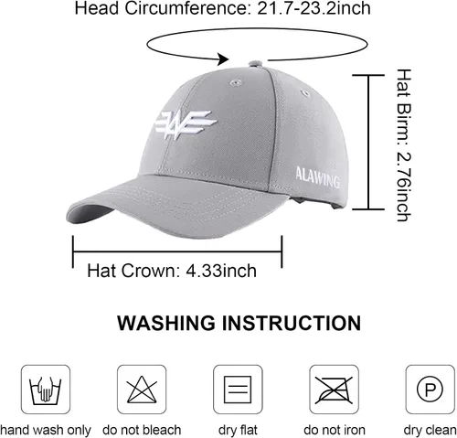 Miniatura 6 de ALAWING Gorra de béisbol estampada para hombre sombrero de algodón para mujer a la moda resistente al sudor y transpirable unisex ajustable M