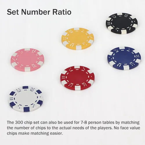 Miniatura 2 de Fichas de póquer de 11.5 gramos, fichas de póquer de casino para Texas Hold'em, fichas de blackjack, kit de juegos de póquer de casino, juego de 6