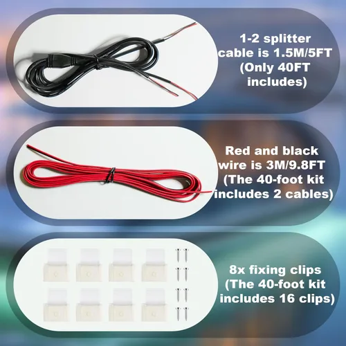Miniatura 4 de SHUNLEE Luces LED para barco de 40 pies, IP67 COB impermeable, luces LED para pontón, interior de barco para pontón, cubierta, pesca nocturna