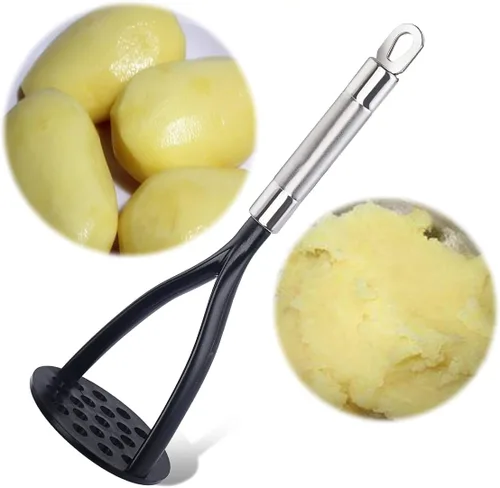 Miniatura 3 de TENTA KITCHEN Good Grips - Trituradora de patatas sólidas de nailon para utensilios de cocina antiadherentes con mango de acero inoxidable