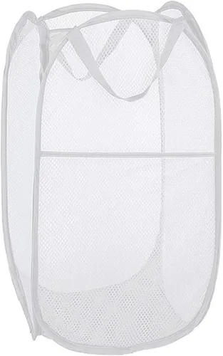 – Cesta de lavandería emergente, cesta plegable de malla para ropa de los niños, para dormitorio universitario o para viajar, cesta de lavandería