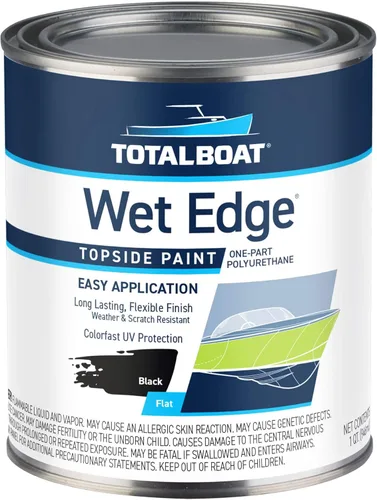Miniatura 46 de TotalBoat Wet Edge Topside Pintura Marina de Poliuretano Premium Recubrimiento para Barcos, Casas Rodantes, Molduras Exteriores, Fibra de Vidrio
