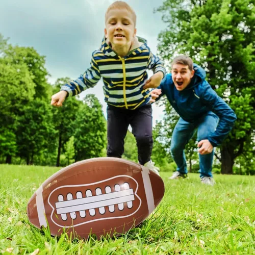 Miniatura 5 de GiftExpress 12 piezas de balones de fútbol americano inflables de 16" para el día del juego y como obsequio de fiesta, decoraciones de fiesta
