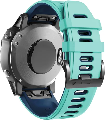 Miniatura 8 de ANCOOL Correa de reloj Fenix 6/7/5/8 de 1.850 in, correa suave de silicona de 0.866 in de repuesto para reloj inteligente Fenix 6 Pro/5 Plus/7 Pro
