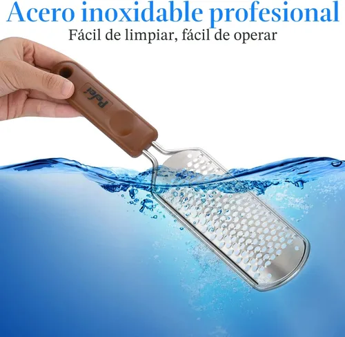 Miniatura 6 de Lima de pedicura profesional, exfoliante de pies desmontable de acero inoxidable colosal, removedor de piel dura, escofina de pedicura para pies