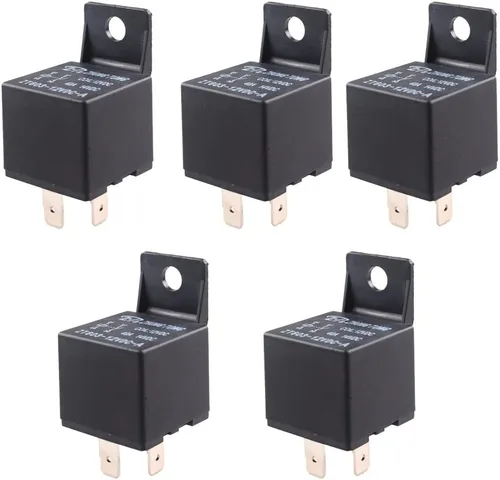 Miniatura 12 de Enchufe para relé de auto, de E Support™, de 12 V, 30 A, 40 A, 60A, 80A SPST y SPDT 30A 4Pin SPST