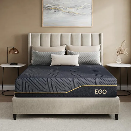 Miniatura 12 de EGOHOME - Colchón de espuma viscoelástica individual de 10 pulgadas para dolor de espalda, cama de gel de cobre refrescante en una caja, espuma