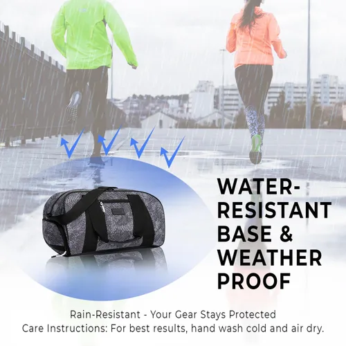 Miniatura 6 de Vooray Bolsa de lona para gimnasio con quemador de 23 litros, bolsa de viaje para mujeres y hombres, bolsa de gimnasio deportiva con compartimento