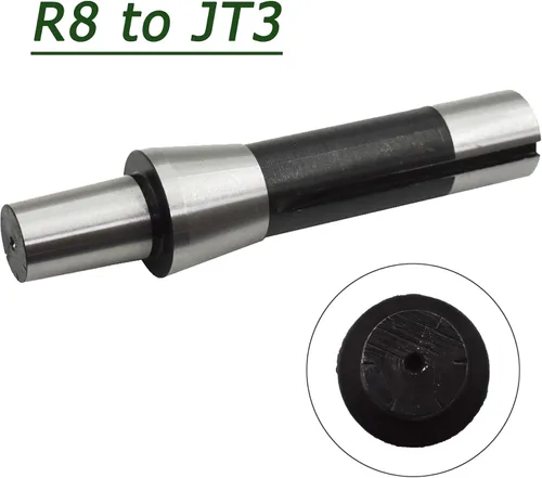 Miniatura 3 de R8-JT3 R8 Shank JT3 Adaptador Taladro Chuck Arbor, eje del mandril del taladro del acero de aleación para el procesamiento de la fresadora