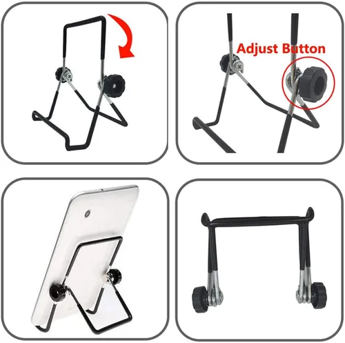 Miniatura 2 de VOVIGGOL Soporte ajustable para tableta, soporte plegable antideslizante para tabletas de 9 a 12.9 pulgadas, iPad, Samsung y Kindle Fire, soportes