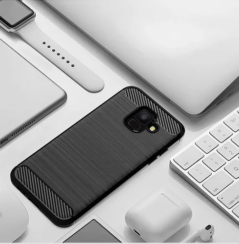 Miniatura 7 de Asuwish Funda de teléfono para Samsung Galaxy A6 con protector de pantalla de vidrio templado y accesorios de celda de silicona delgada y suave TPU