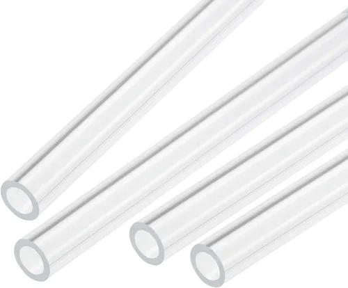Miniatura 25 de MECCANIXITY Tubo Redondo Rígido Transparente de Acrílico 6mm (1/4") ID 8mm (5/16") OD 356mm para Lámparas y Linternas, Sistema de Refrigeración por