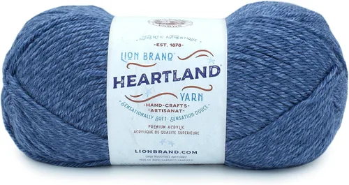 Miniatura 44 de Lion Brand Yarn Heartland Yarn - Hilo multicolor para tejer, tejer y tejer, paquete de 3, color congaree