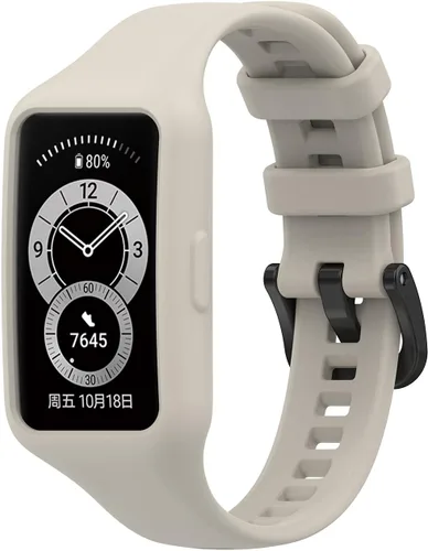 Miniatura 6 de Senter Correa de repuesto de goma suave de liberación rápida para Huawei Band 7 Smart Watch 10 pzas