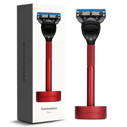Miniatura 9 de Bolin Webb Generation Razor & Stand - Maquinillas de afeitar de lujo para hombres con 5 cuchillas Gillette Fusion, maquinilla de afeitar de aluminio