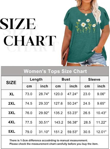 Miniatura 6 de Camiseta de manga corta con estampado de diente de león para mujer, con estampado floral