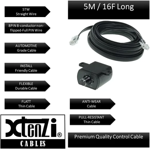 Miniatura 6 de Xtenzi Control remoto XTBR14 de control de volumen de ganancia de graves compatible con amplificadores Hifonics HFR-3