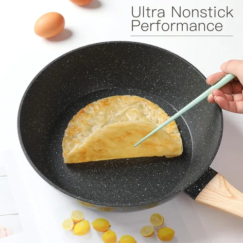 Miniatura 4 de Juego de 16 piezas de ollas y sartenes antiadherentes, juego de utensilios de cocina antiadherentes con juego de cocina Negro