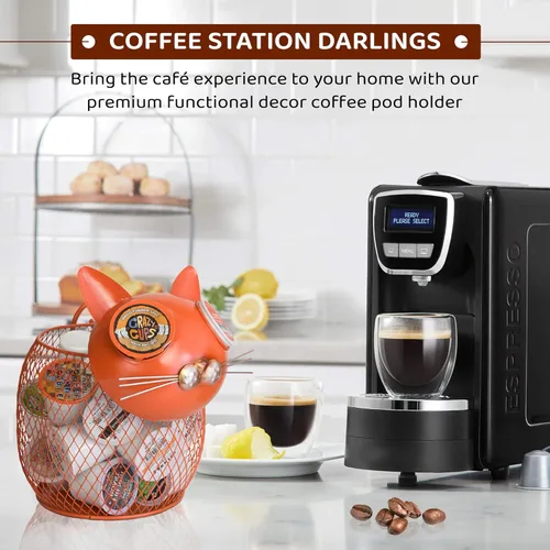 Miniatura 5 de Organizador de cápsulas de café Made Easy Kit - Decoración funcional para barra de café en casa - Accesorios de almacenamiento en encimera