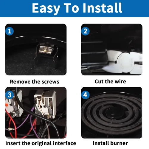 Miniatura 3 de WB2X8228 - Kit de receptáculo y cable de elemento, compatible con GE Hotpoint Electric Ranges de repuesto para estufas de estufa, bloque