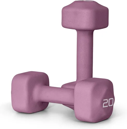 Miniatura 61 de Tone Fitness Pares de Mancuernas de Pesas de Neopreno con Cabeza Cuadrada Antirrodamiento Múltiples Opciones Azul