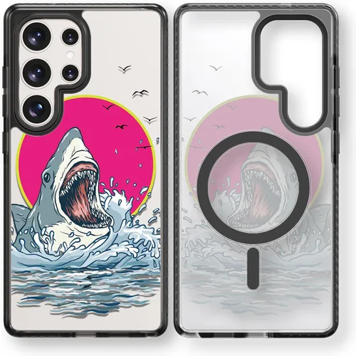 Miniatura 102 de Rosarnnah Funda compatible con Samsung Galaxy S24 Ultra, bonita estética, a la moda, divertida funda con estampado de gatito y gato, duradera a