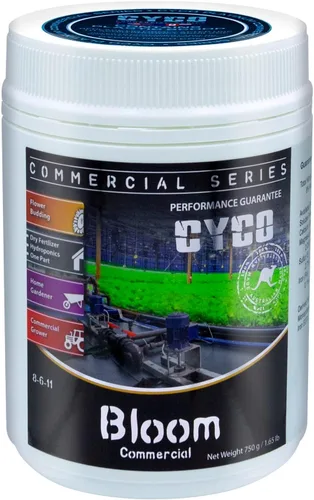 CYCO Serie comercial Bloom, Fertilizante en polvo micronizado de una parte para aplicaciones hidropónicas y de suelo, 26.46 oz.