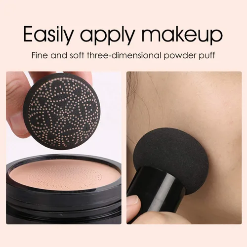 Miniatura 5 de Air Cushion CC Cream Corrector Hidratante Cepillo de Cabeza de Seta Impermeable Maquillaje Base Humectante BB Crema para Mujeres Niñas (flores)
