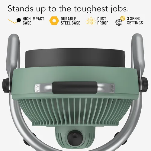 Miniatura 2 de Vornado 293 - Ventilador circulador de aire grande de alta resistencia Verde