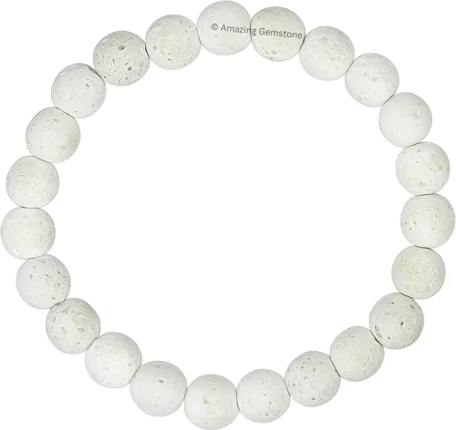 Miniatura 711 de Amazing Gemstone Pulsera de cristal para mujeres y hombres, pulsera de cristal curativo de protección, pulsera elástica con cuentas de piedras