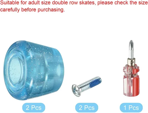 Miniatura 3 de PATIKIL Topes de dedo del pie con destornillador 82A Bloque de tapones de freno de goma para patines de ruedas Reemplazo de accesorios