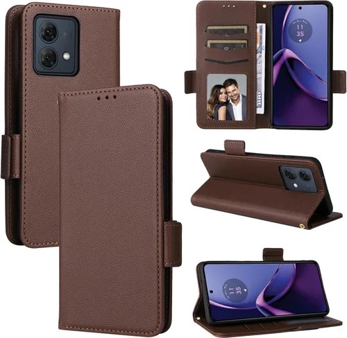 Miniatura 139 de Funda de piel sintética compatible con Motorola Moto E22 4G, funda de piel sintética compatible con Motorola Moto E22i 4G, color negro
