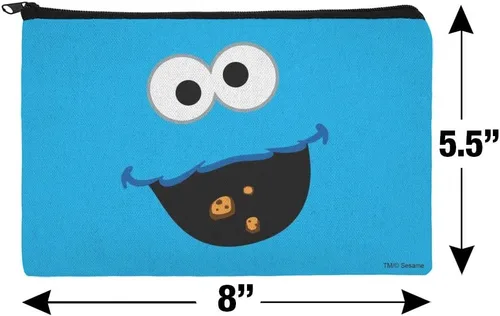 Miniatura 4 de GRAPHICS & MORE Bolsa organizadora para lápices con diseño de monstruo de galletas de Barrio Sésamo