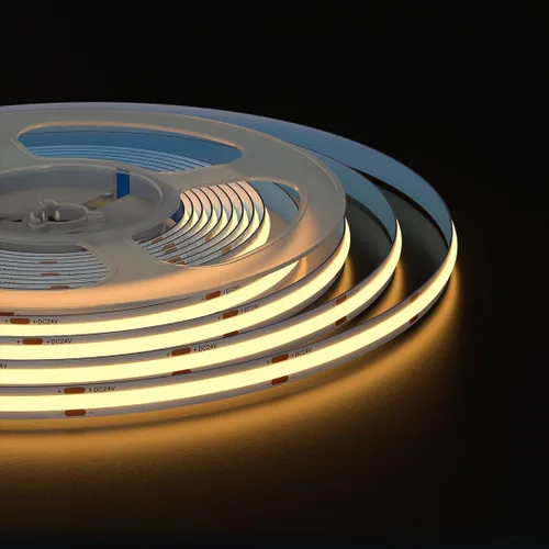 Miniatura 2 de Tira de luz LED COB de 32.8 pies, flexible, de alta densidad, tiras de mazorca, 24 V, blanco cálido, 2700 K, 480 LEDs/m, CRI 90+, regulable, 0.315