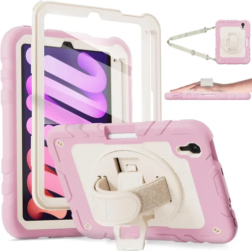Miniatura 13 de Funda para iPad mini 7 A17 Pro/iPad mini 6 de 8.3 pulgadas, funda para iPad mini de 7ª/6ª generación (2024/2021) con soporte para lápiz/soporte