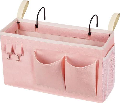 Miniatura 11 de Loghot Organizador de Cabecera/Bolsa de Almacenamiento de Cabecera Organizador Colgante para Literas y Camas de Hospital, Rieles de Cama de 1 pieza